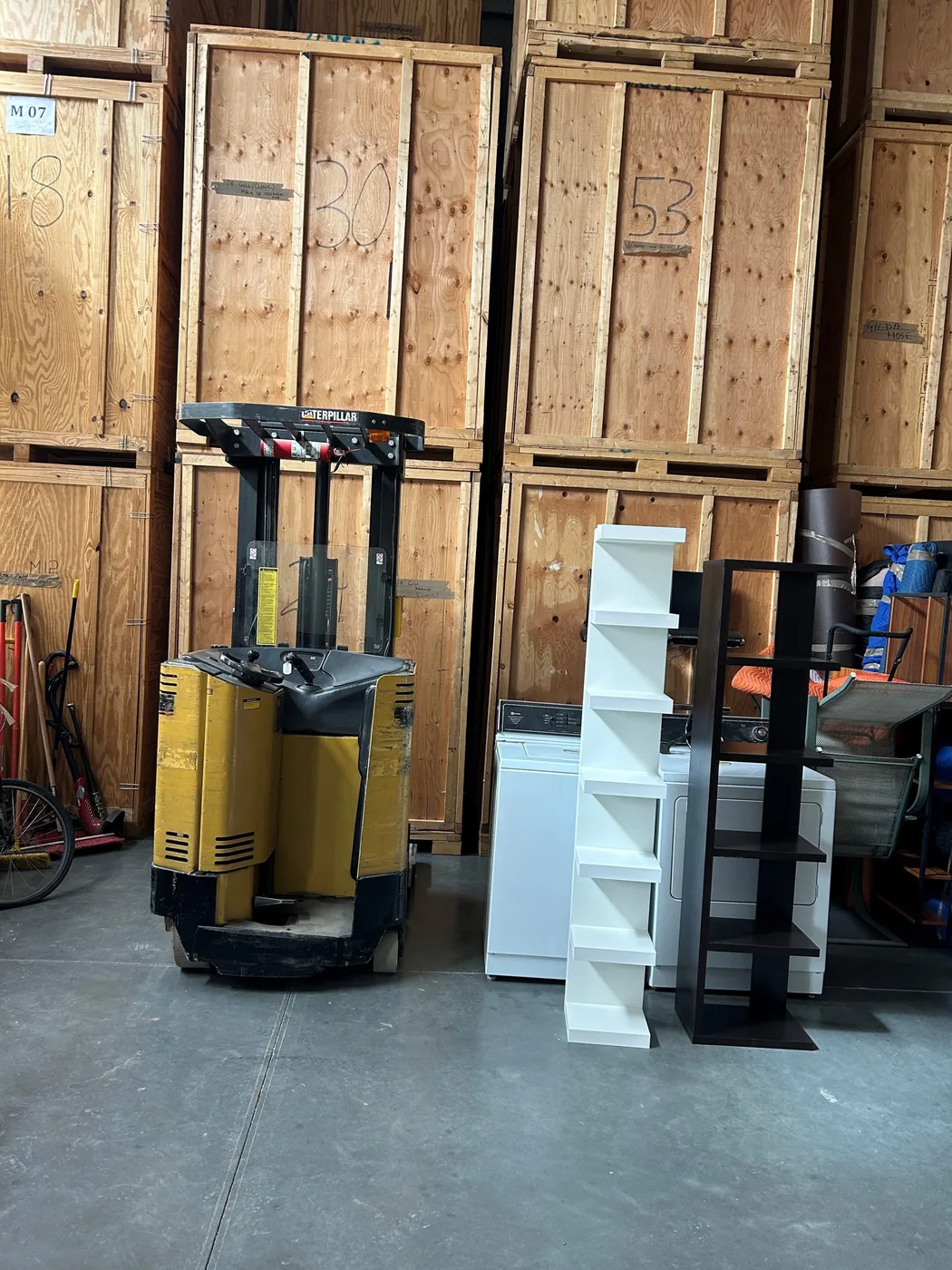 Moving boxes handled in a Riteway warehouse.